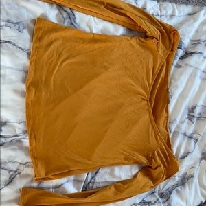 charlotte russe off-the-shoulder crop top